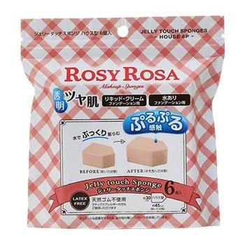 JELLY TOUCH SPONGES HOUSE 6P / ROSY ROSA
