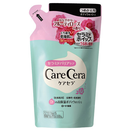 Foaming Highly Moisturizing Body Wash Fruity Rose Fragrance / CareCera