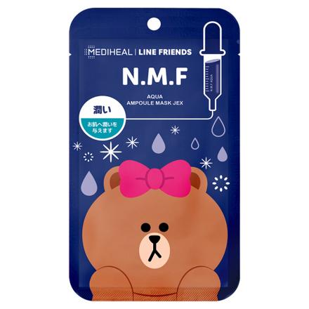 Line Friends N.M.F Aqua Ampoule Mask JEX / MEDIHEAL